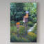 «The Garden» par Ezichi, reproduction de peinture à l'huile sur toile tendue-25328860