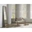 Hammered Flat Solid Wood Wall Mirror-66239746