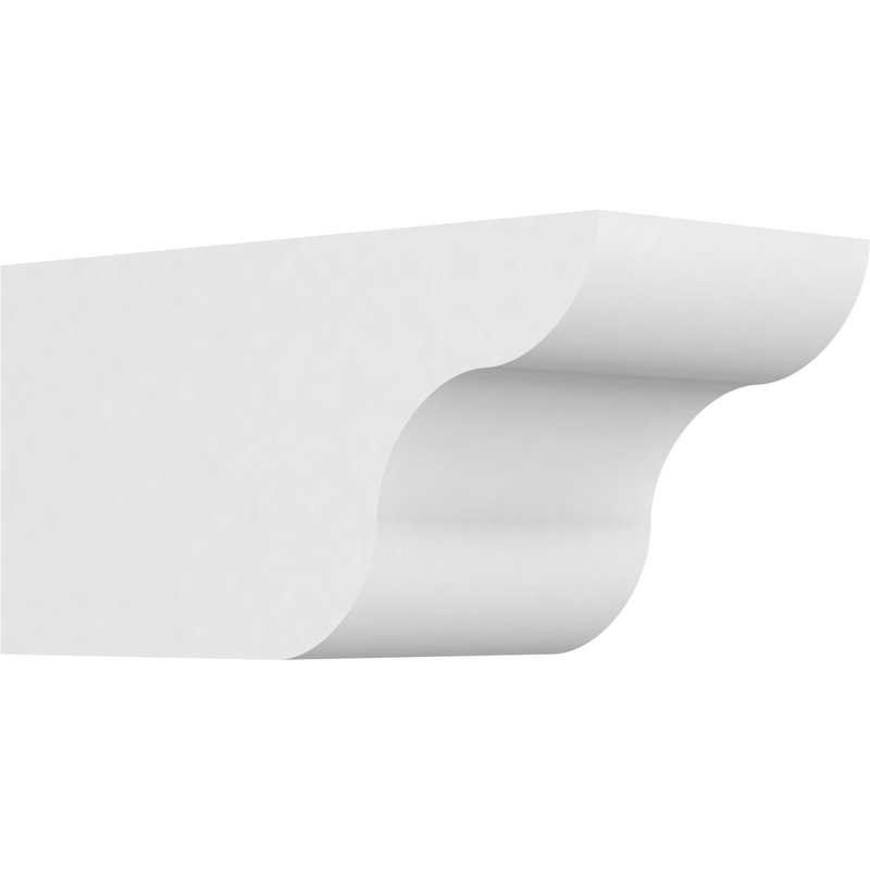 Queue de chevron standard en PVC de qualité architecturale Carmel, H 6 po x L 6 po x P 12 po