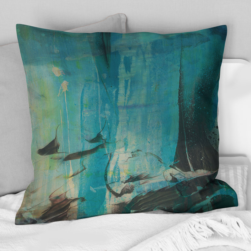 Coussin décoratif à imprimé liquide à l'encre liquide II