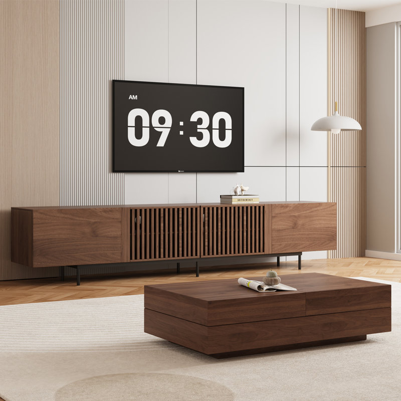 Crédence de rangement Charmelle, H 21,65 po x L 70,87 po x l 15,75 po