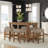 Hendina 6-Person Counter Height Solid Wood Dining Set