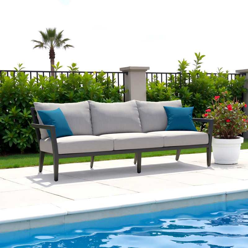 88" Wide Outdoor Patio Sofa
