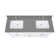61'' W Double Vanity Top