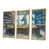 Toile avec cadre flottant or