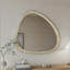Miroir en bois massif 45 po Miroir mural asymétrique