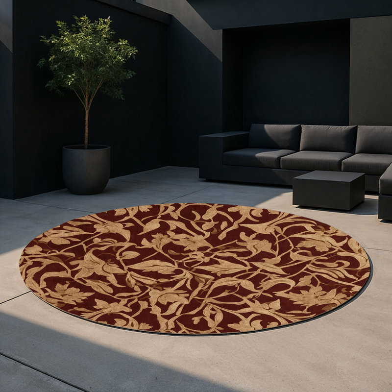 Eternal Bloom Indoor And Outdoor Area Rug, Round 5'
