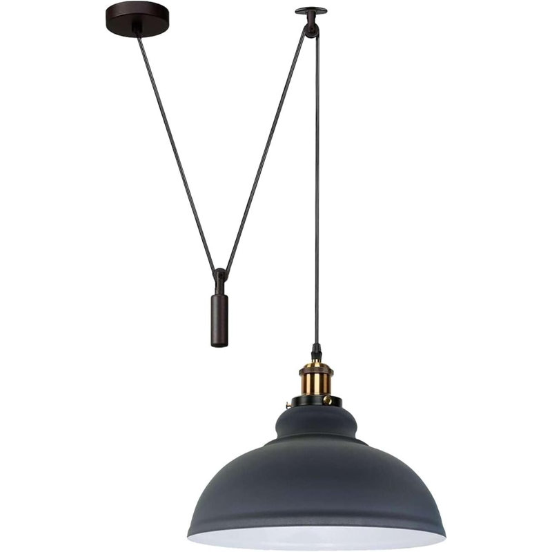 1 - Light Dome Pendant, Grey
