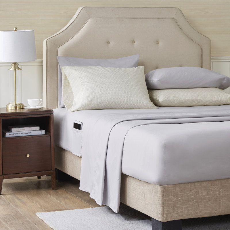King Gray Paisley Microfiber Bed in a Bag Set