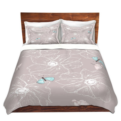 Ensemble de housse de couette papillon anemone