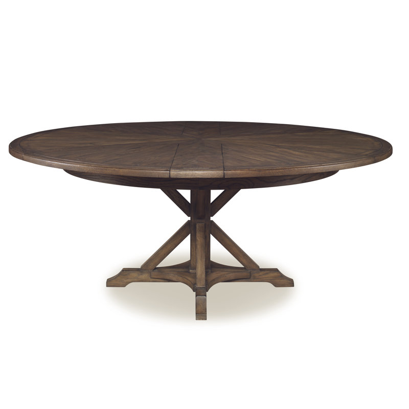Monarch Round Dining Table, Brown Rustic