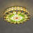 Aquebogue 19.7" Vintage Fashion Tiffany Flush Mount Ceiling Light