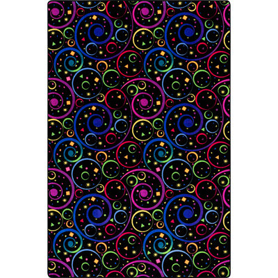Neon Lights Fun and Games Area Rug