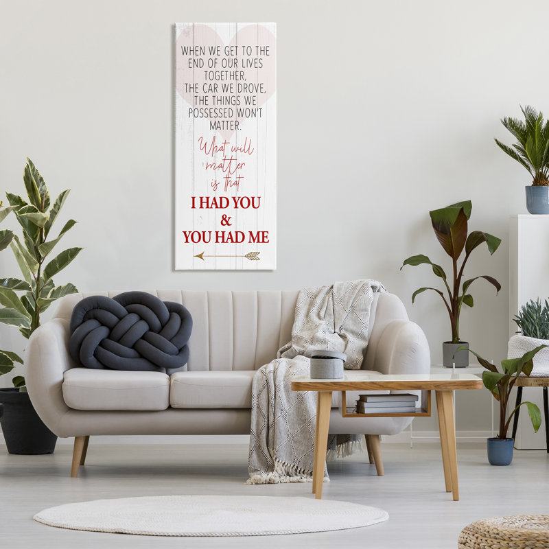 «What Matters I Had You», relation amoureuse surdimensionnée, encadrée noire, art texturé par Kim Allen, Plaque de bois