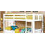 Lit superposé en bois de style transitionnel attaché au pied de lit avec échelle et couchette verrouillable - non inclus-2119422138