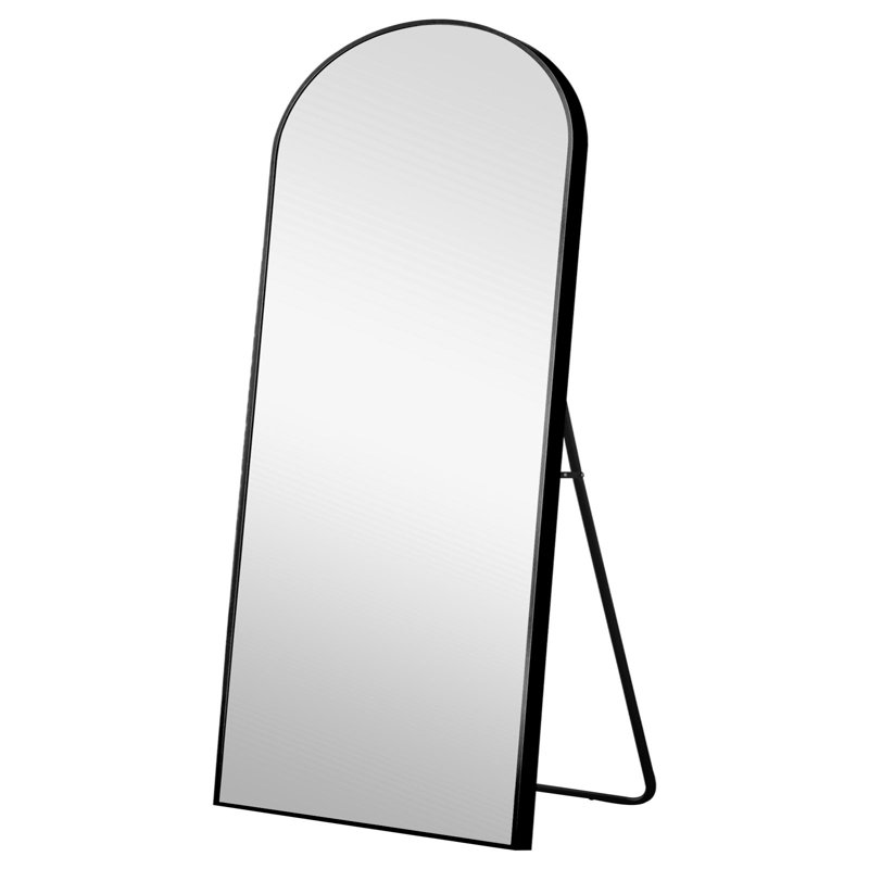 Miroir pleine grandeur Fronton, Noir, 70,87 po x 27,56 po