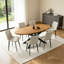 Table de salle à manger extensible 63,1 "à 78,8" pour 4-8 grandes tables de salle à manger ovales