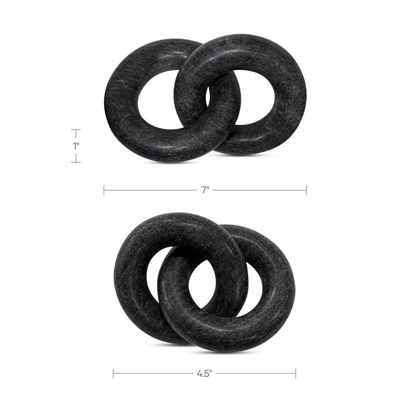 Hera Tabletop Decor Beige Marble, Black