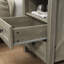 Table de chevet de style champêtre Brigman 18'' L à 2 tiroirs avec station de recharge, table d'appoint (ensemble de 2)-1703381774-1703381761