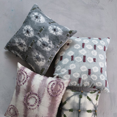 Tie Dye Textiles Throw Square Pillow Cover