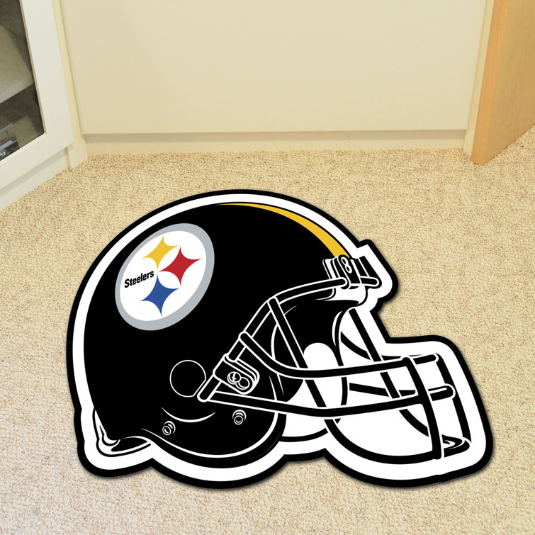 FANMATS Pittsburgh Steelers Mascot Mat - Helmet