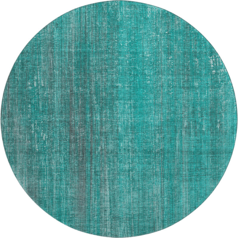Cerrito Area Rug with Non-Slip Backing, Round 8'