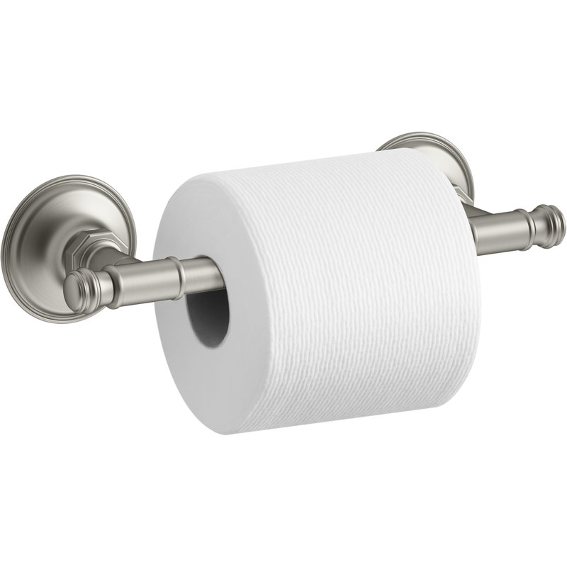 Eclectic Toilet Tissue Holder, Vibrant Brushed Nickel