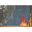Blue Abstract Oriental Area Rug 8x10