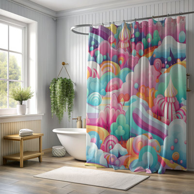 Sweet Confections - Rideau de douche Premium