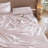 MooMee Gingham Duvet Cover Set 100% Washed Cotton Linen Like Lightweight-117586342-121465077