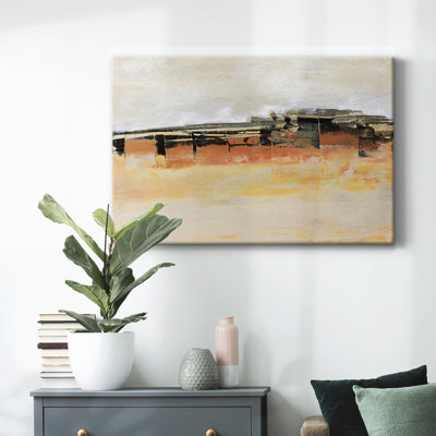 Toile tendue avec châssis Bridges Ochre II