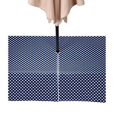 Dot on Water Repellent Round Tablecloth