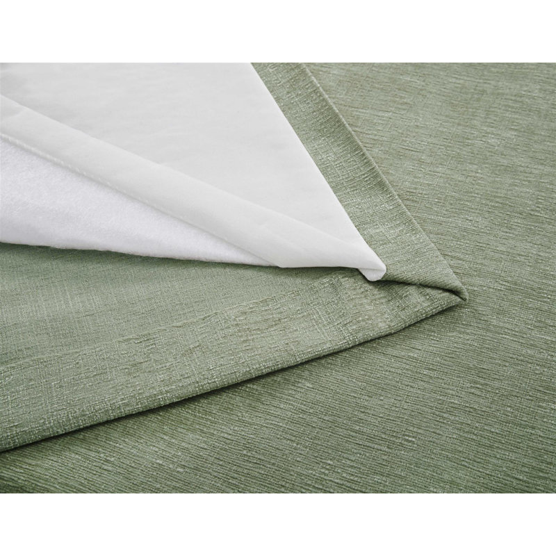 Room Darkening Single Curtain Panel, Green