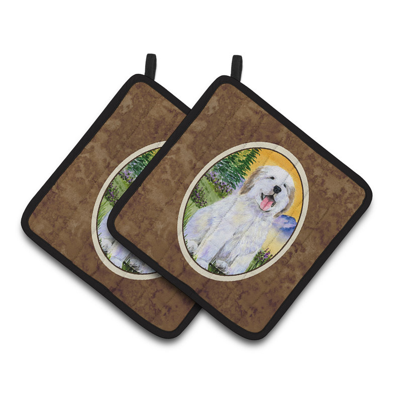 Caroline's Treasures Great Pyrenees Polyester Potholder