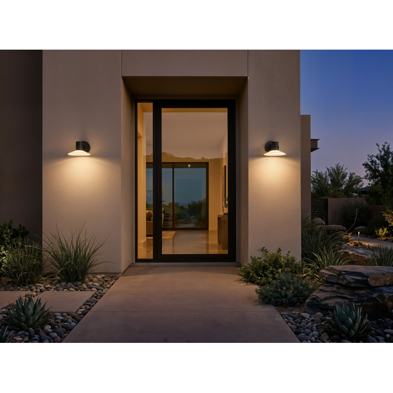 Abbott Wickham LED Wall Light, 5.25" H x 8" W x 9.75" D, 6 W