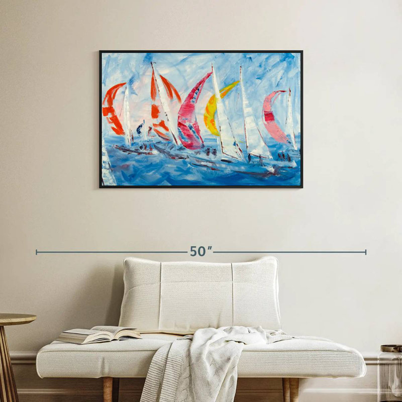 Aletra Sailing, 25" H x 37" W