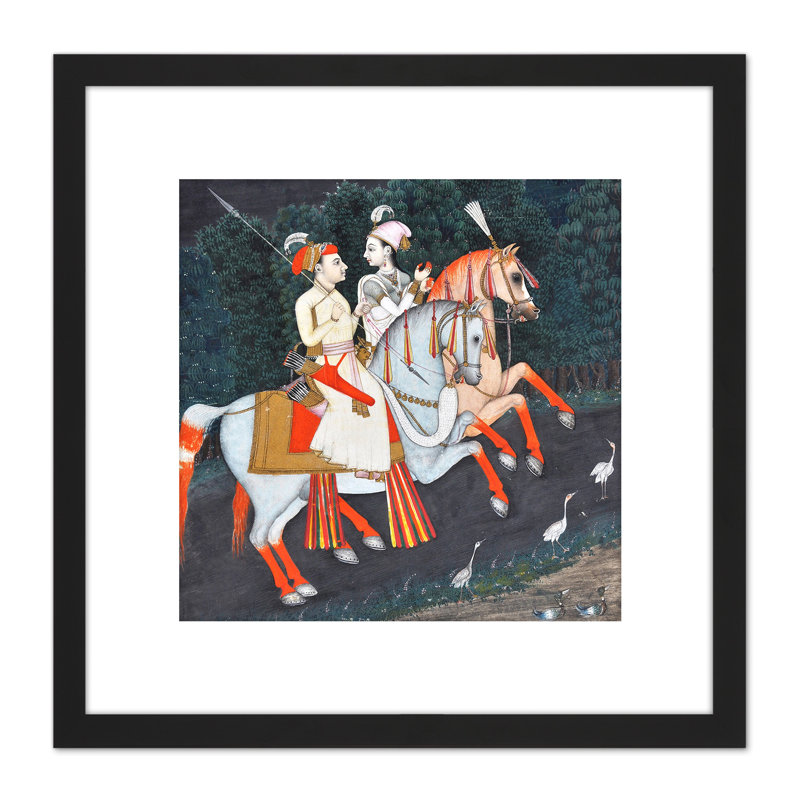 Baz Bahadur And Rani Rupmati - Single Picture Frame Painting
