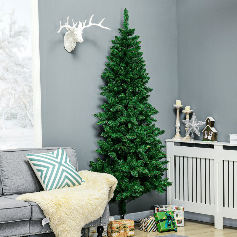 Demi-arbre de Noël artificiel avec 229 branches, 6.11'
