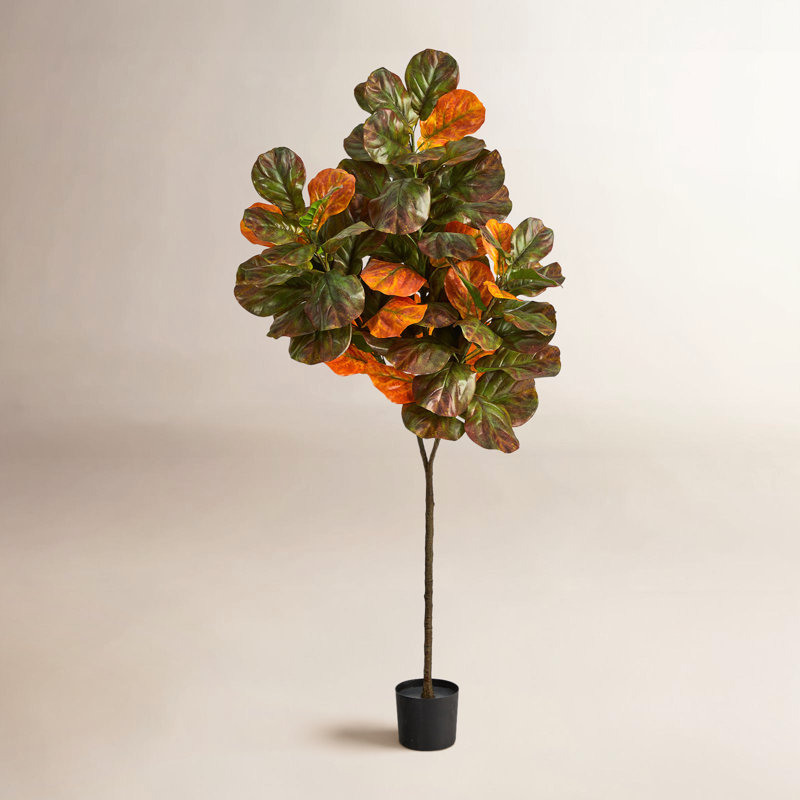 Autumn Fiddle Leaf Artificial Tree