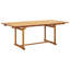 6 - Person Acacia Patio Dining Set with Extendable Rectangular Table