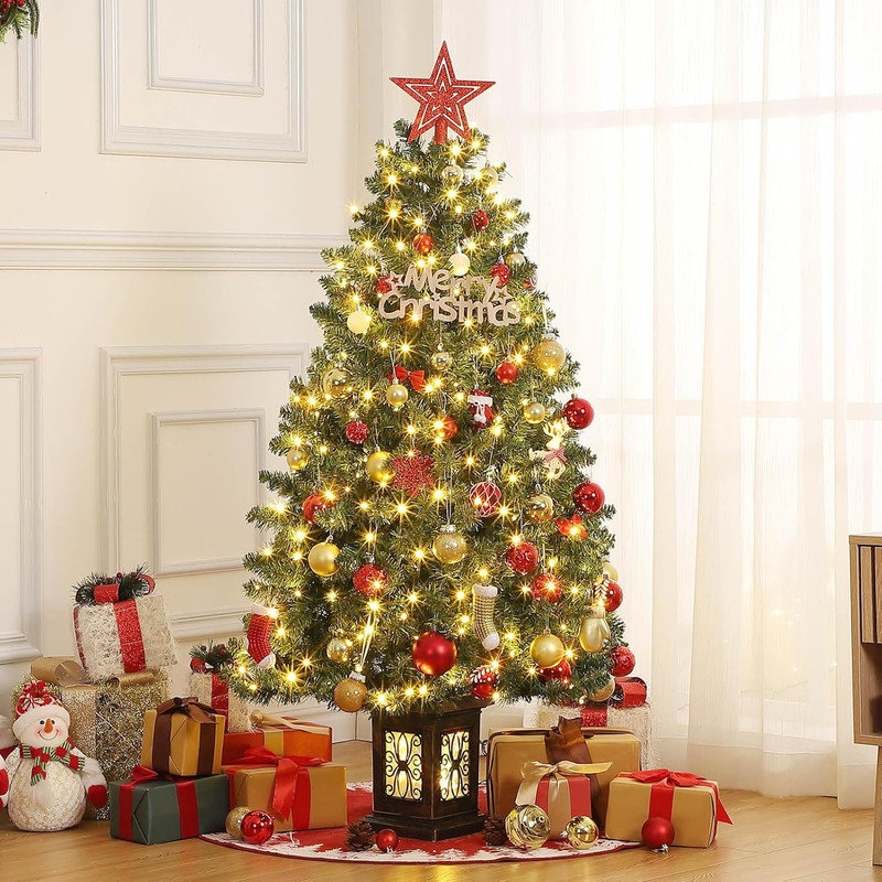 54' H Lighted Artificial Christmas Tree