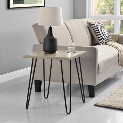 Ewalt Side Table with metal legs