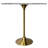 Heatherton 48" Round Bar Height Dining Table with Sintered Stone Top and Gold Stainless Steel Pedestal Base Kitchen Table Seats 2-6 Person-1884562047
