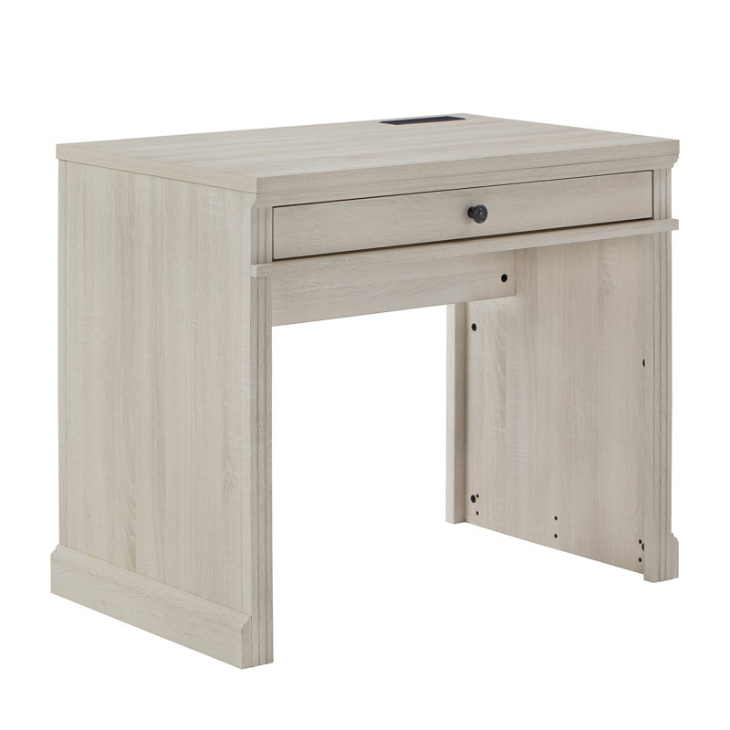 Albali Bureau d'écriture avec chargeur USB, Blanc antique
