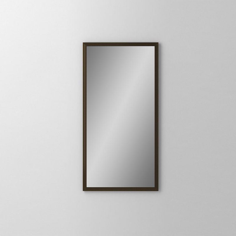 Main Line Vanity Mirror, Brushed Bronze