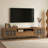 78.74" Media Console with Decorative Relief-Pattern Doors, Extra-Long TV Stand with Flexible Storage, Warm Walnut