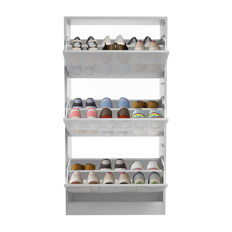 18 Pair Shoe Storage Cabinet