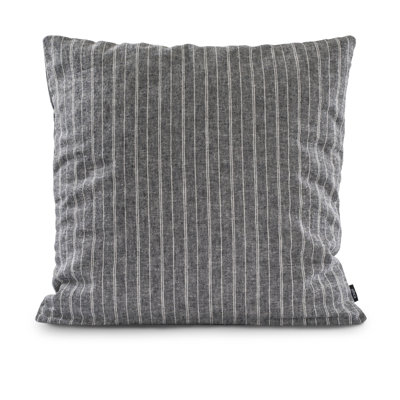 Striped Cotton Blend Throw Pillow