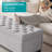 50" Storage Ottoman Bench Tufted With Storage For Living Room, Light Gray-1987150447