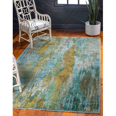 Tapis turquoise Meadow